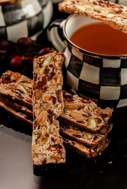 Biscotti de Cranberry y Pistachio - 32 unidades