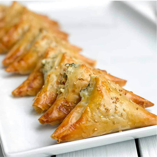 Mini Phyllo de Espinaca y Quesos - 24 unidades