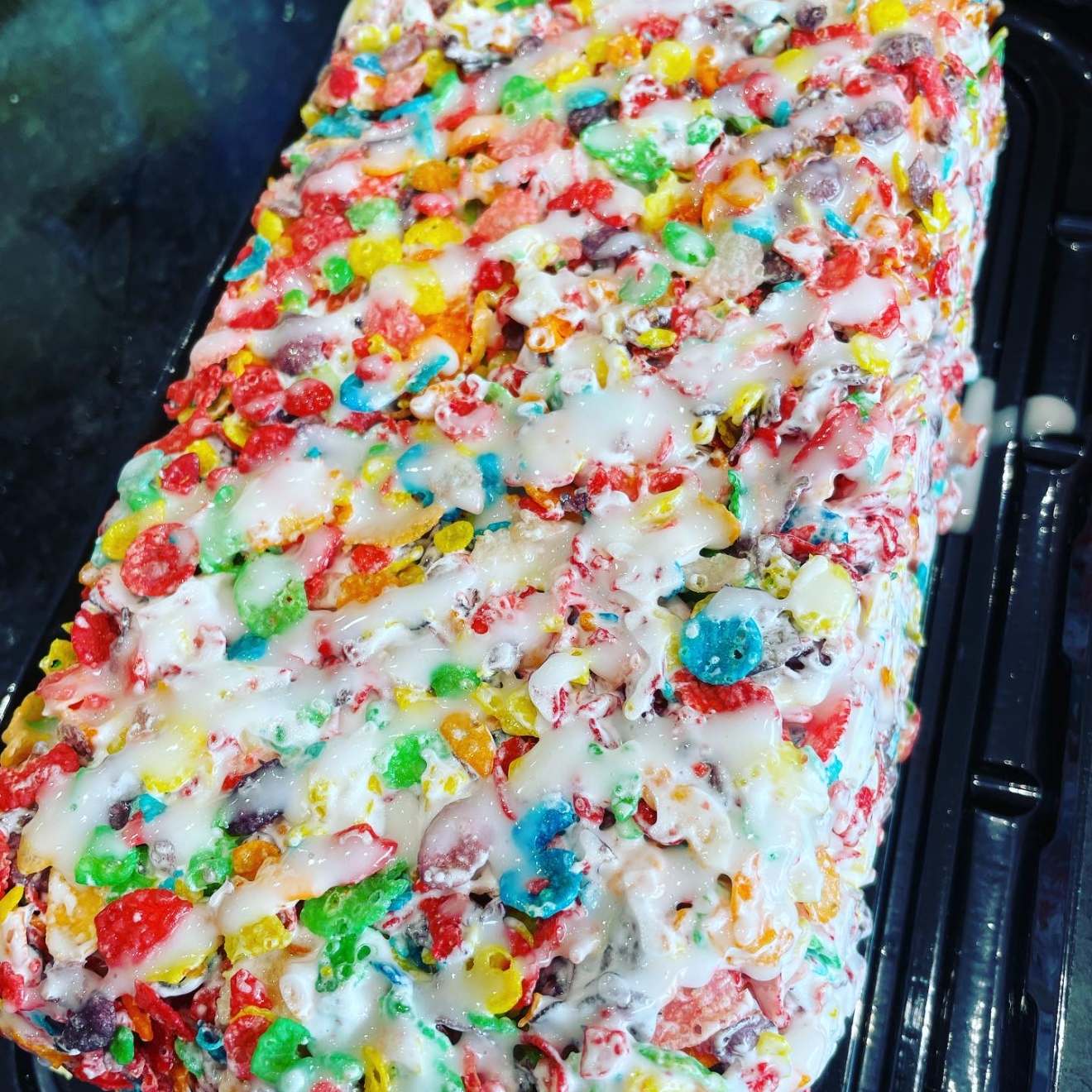 Fruity Pebbles Rice Krispies Log